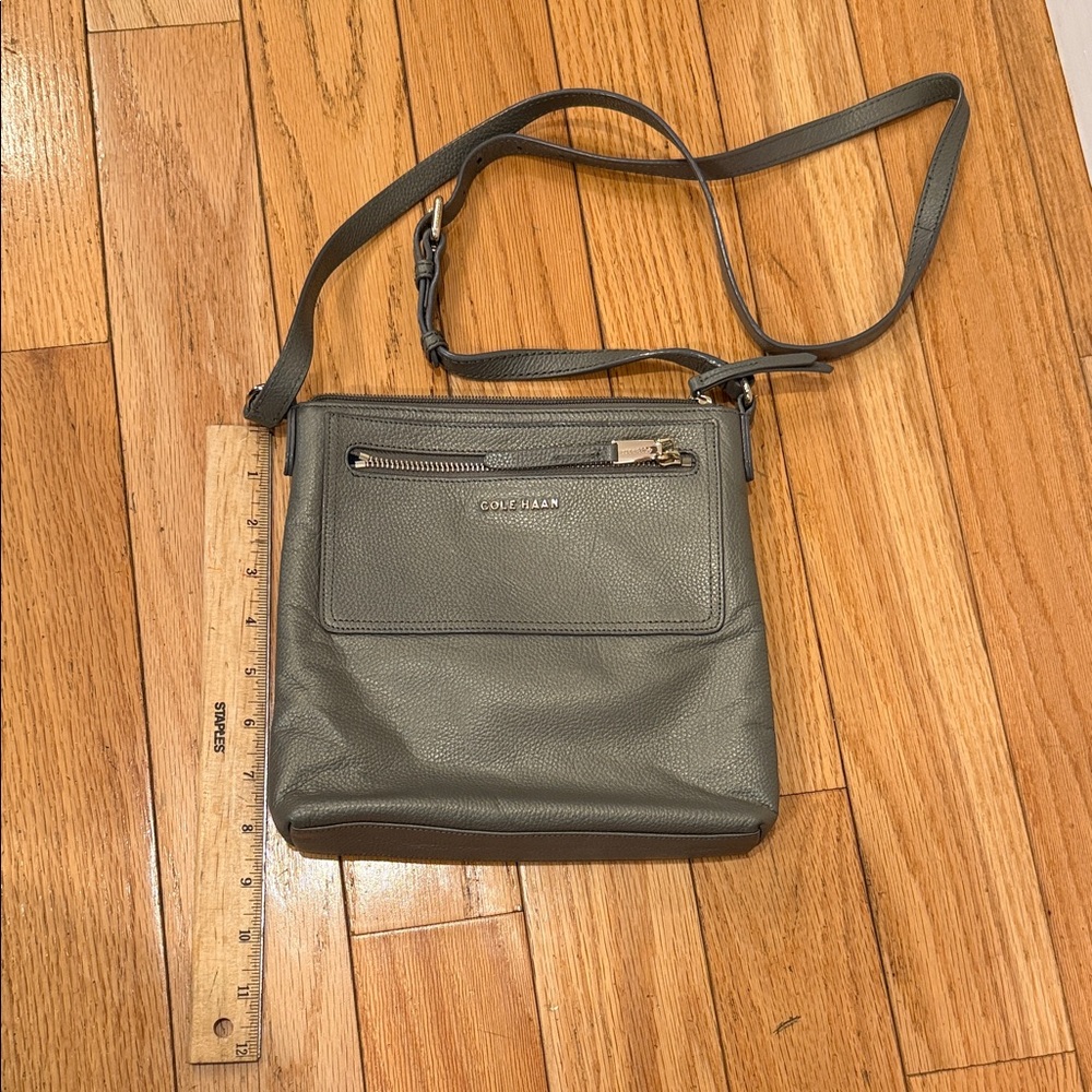 Cole Haan Pewter Crossbody Bag